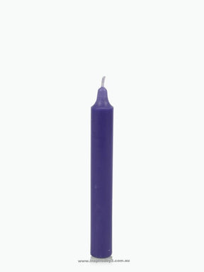 Purple taper wishing candle for spell work