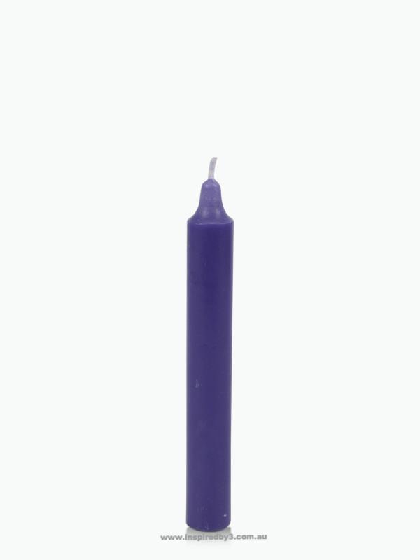 Purple taper wishing candle for spell work