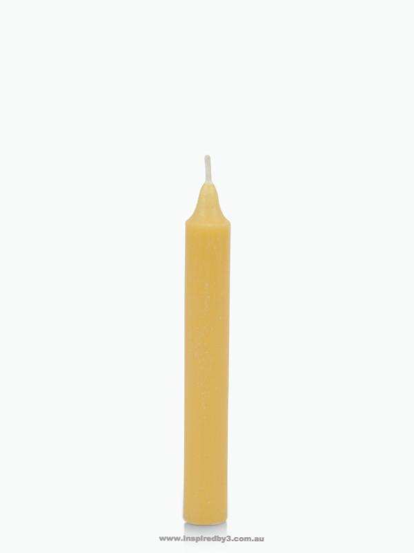 Yellow taper wishing candle for spell work